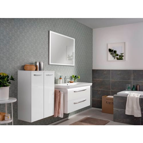 Fackelmann Waschbeckenunterschrank Milano Weiß 100 cm