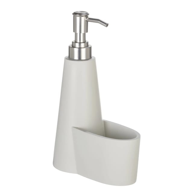 Schöner Wohnen Seifenspender Simra mit Schwammhalter Beige