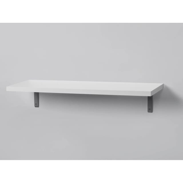 Holz-Wandregal Oldham 80 cm x 20 cm Eiche massiv