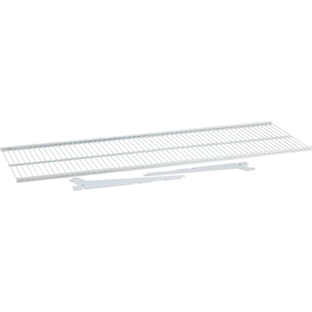 Metall-Drahtboden-Set 25,5 cm x 80,5 cm Weiß-Alu