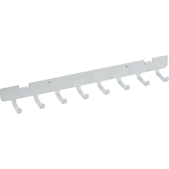 Metall-Hakenschiene 35 cm x 3,5 cm Weiß