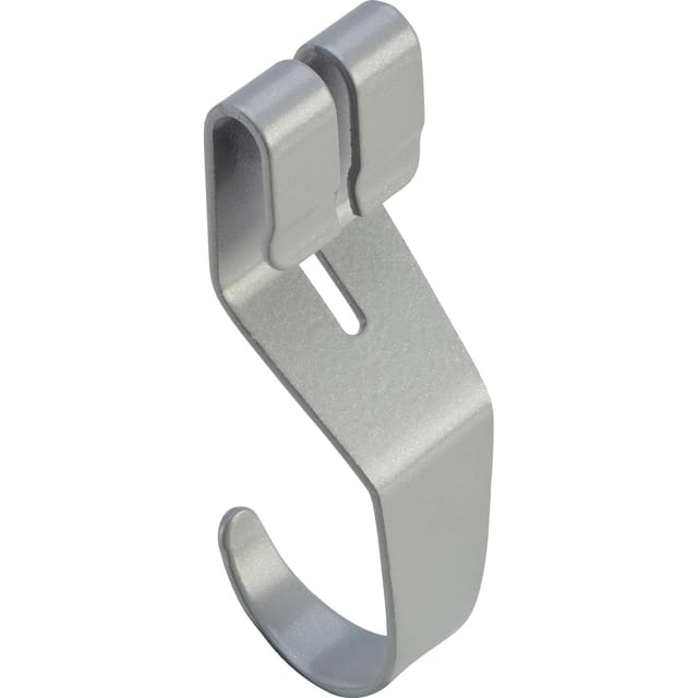 Metall-Multifunktionshaken 3 cm x 8 cm Weiß-Alu 3 Stück