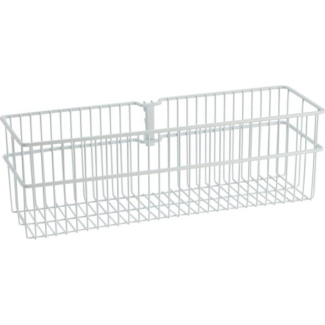 Metall-Drahtkorb 2-reihig 13,5 cm x 43,5 cm Weiß