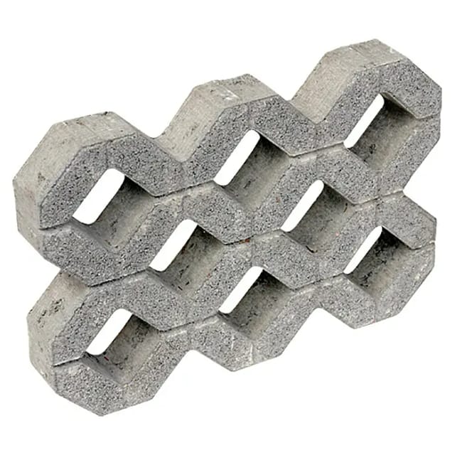 EHL Rasengitterstein Beton Grau 61 cm x 41 cm x 8 cm