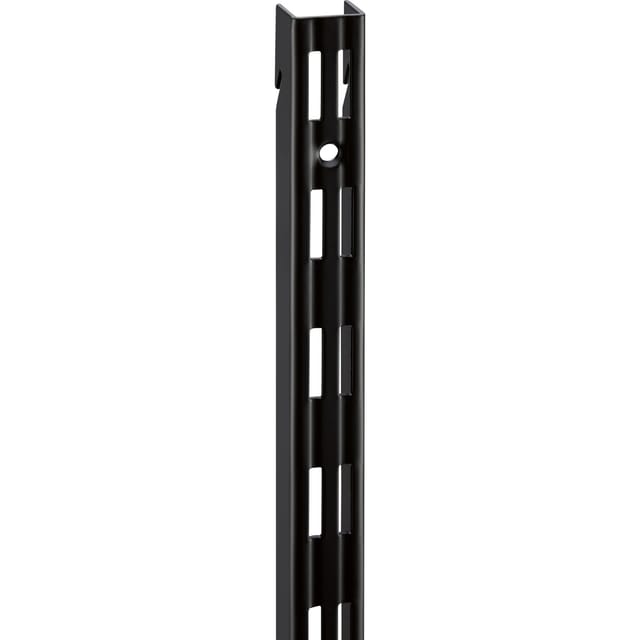 Metall-Wandschiene 2-reihig 200 cm Schwarz