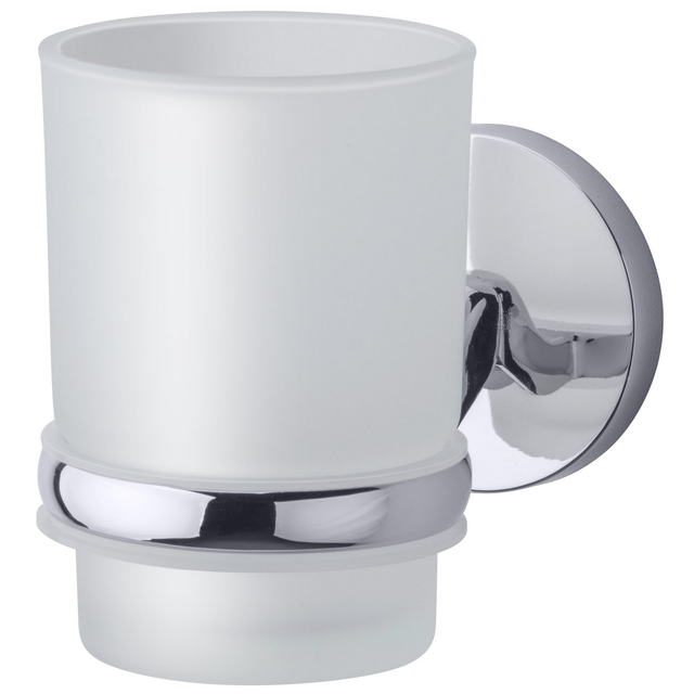 Fackelmann Glas mit Halter Vision Chromoptik