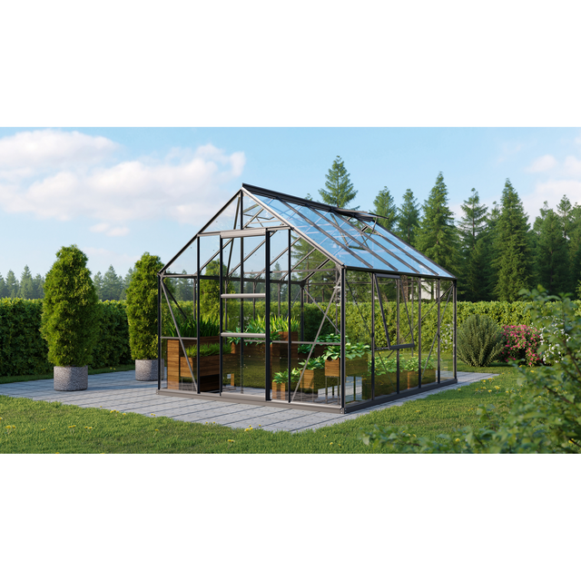 Vitavia Gewächshaus Meridian 8300 Schwarz 8,3 m²