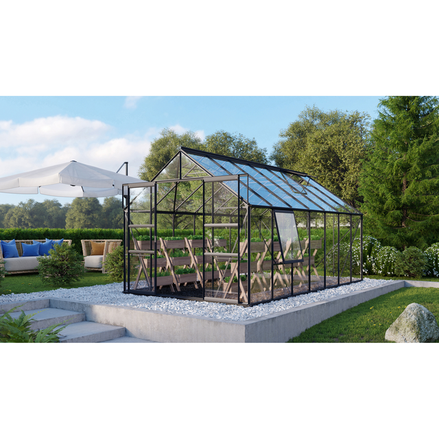 Vitavia Gewächshaus Meridian 11500 Schwarz 11,5 m²