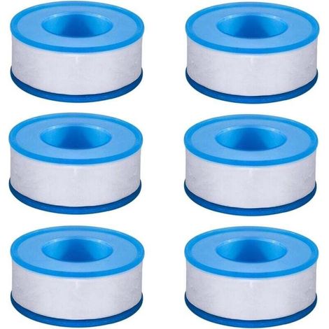 Teflon-dichtungsband Für Sanitärinstallationen, 6 Rollen, 3/4 Zoll, 18 M, Für Duschschlauch- Und Wasserhahnabdichtungen