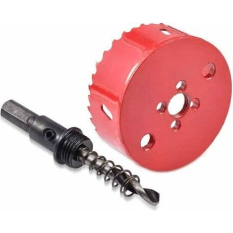 Aiperq – 100-mm-bimetall-lochsäge – Für Hartholz, Aluminium, Eisen, Kunststoff – 25 Mm Schnitttiefe – Kompatibel Mit Pistolengriffbohrmaschinen