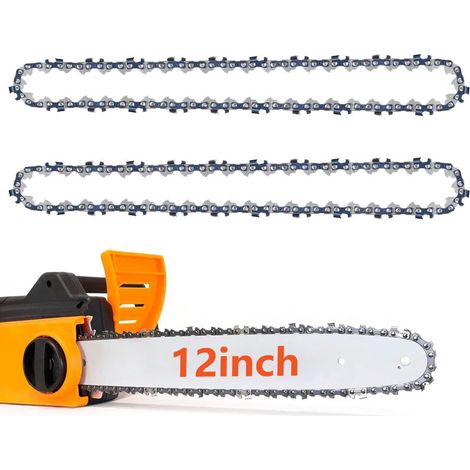 Packung Mit 2 3/8"-lp-teilungs-kettensägenketten, 1,1 Mm Treibgliedstärke Für 30-cm-schienen, 44 Treibglieder – Rückschlagarme Kettensägenkette, Ersatzkette Kompatibel Mit Den Meisten Und
