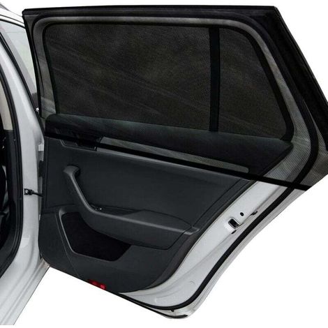 Sonnenschutzblenden Für Autofenster, 2er-set, Sonnenschutzblenden Für Kinder/camping, Atmungsaktive, Elastische Netz-sonnenschutzblenden Für Die Heckscheibe Mit Uv-schutz, Geeignet Für Autos, Lkws, Su