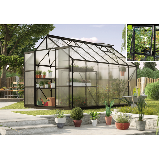 Vitavia Gewächshaus Jupiter 9900 HKP 6mm Schwarz