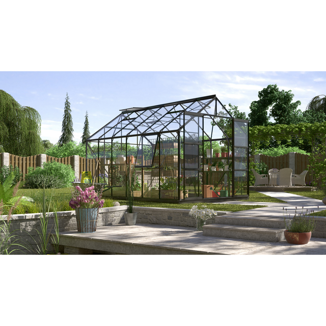 Vitavia Gewächshaus Jupiter 9900 Schwarz 9,9 m²