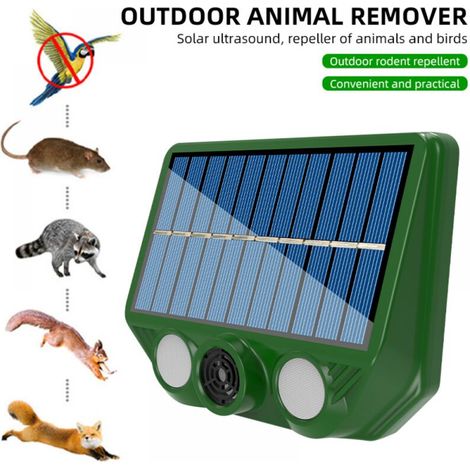 Aiperq – Ultraschall-katzenabwehrgerät – Solarbetrieben Mit Wiederaufladbarem Akku – Frequenz 20–36,5 Khz – Ip44 Wasserdicht Für Den Außenbereich