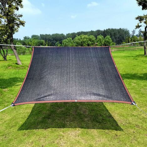Schwarzes Schattierungsnetz 4 X 6 M, 96 % Schattierung Für Garten, Gewächshaus, Scheune Und Innenhof