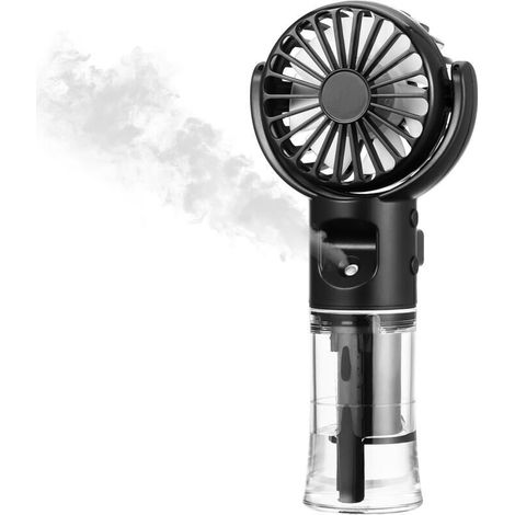 Tragbarer Sprühventilator Mit 4 Geschwindigkeitsstufen – 4 Bis 15 Stunden Akkulaufzeit – Geräuschpegel 35 Db – Usb-c-ladegerät Im Lieferumfang Enthalten – Für Den Einsatz Im Freien Und Im Büro – Scot