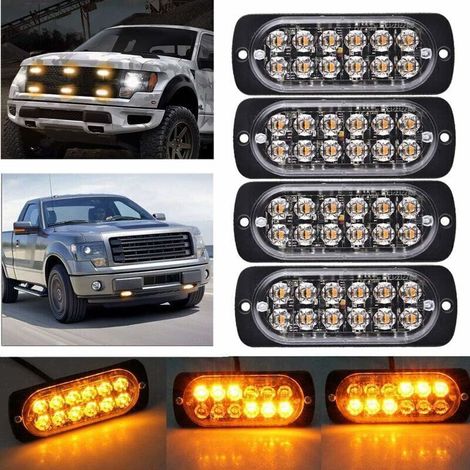 6-led-bremslicht Mit Blitzfunktion – 12v-24v Fahrzeuglichtleiste – Sicherheitsblinklicht Für Pkw, Nutzfahrzeuge, Boote, Anhänger, Wohnwagen