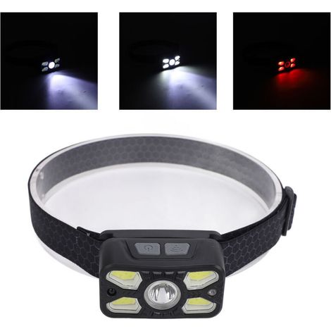 Wiederaufladbare Typ-c-stirnlampe Mit 45° Verstellbarem Bewegungssensor, 1500 Mah Ultraheller Stirnlampe Mit Digitaler Leistungsanzeige Für Notfälle.