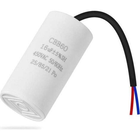 Aiperq – Cbb60 16µf 450v 50/60hz Kondensator – Elektrischer Motorstart – Kompatibel Mit Kompressoren Und Wasserpumpen – Einfache Installation