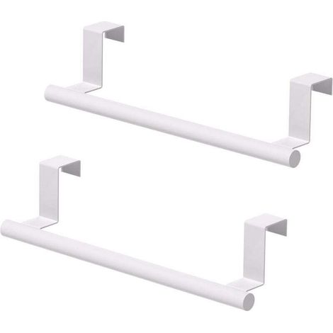 Küchenhandtuchhalter Aus Edelstahl Für Schrank/kleiderschrank, Weiß, 2er-set
