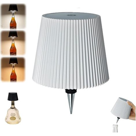Odipie – Wiederaufladbare Kabellose Tischleuchte (1200 Mah) – Moderne Led-lampe Für Bars Und Restaurants – Elegantes Design Und Lange Akkulaufzeit – Weiß 1