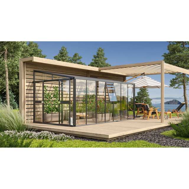 Vitavia Gewächshaus Athena 11900 Schwarz 11,9 m²