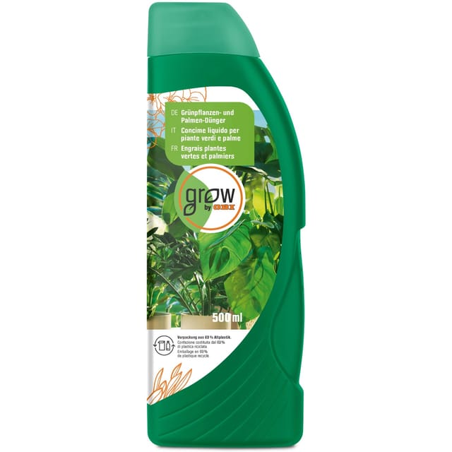 GROW by OBI Grünpflanzen- und Palmen-Dünger, 500 ml