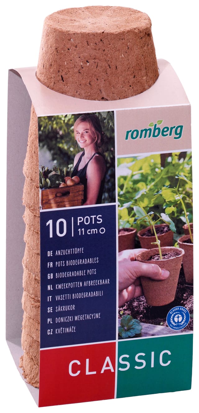 Romberg Anzuchttöpfe 11 cm 10 Stück