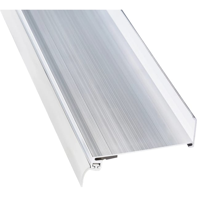 Guttagliss Alu-Wandanschluss-Profil 2,05 m Silber