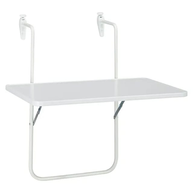 Barths Balkon-Hängetisch rechteckig 60 cm x 40 cm Weiß