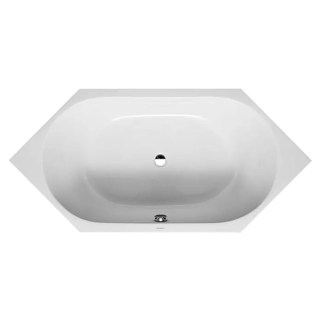 Duravit Badewanne D-Code 190 cm x 90 cm Sechseck Einbauversion Weiß