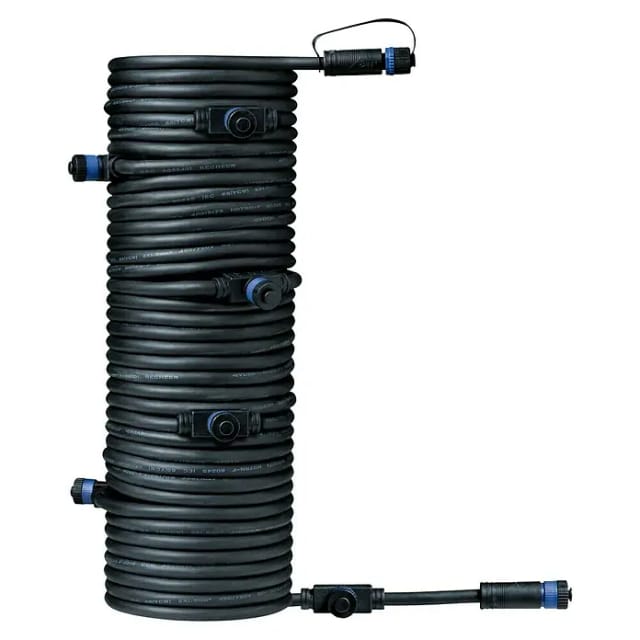Paulmann Plug & Shine Kabel 1-in/7-out Schwarz 15 m IP68