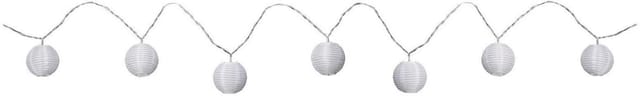 Paulmann Outdoor Lichterkette Mobile Lampion Weiß IP44