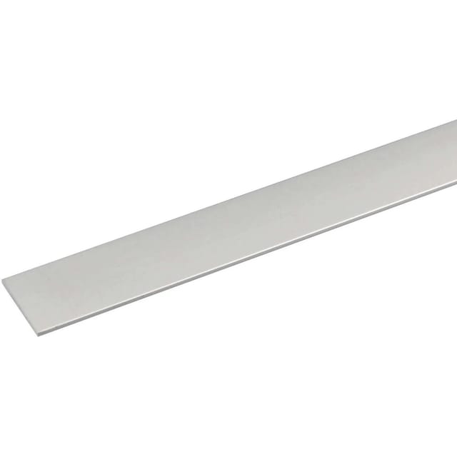 Arcansas Flachstange Aluminium Silber eloxiert 2 x 15 x 1000 mm