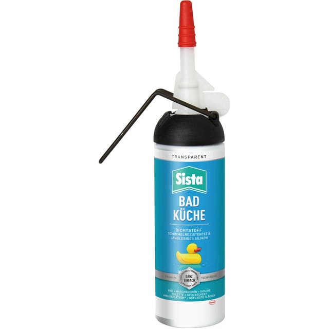 Sista Silikon Dichtstoff Bad & Küche Spender Transparent 100 ml