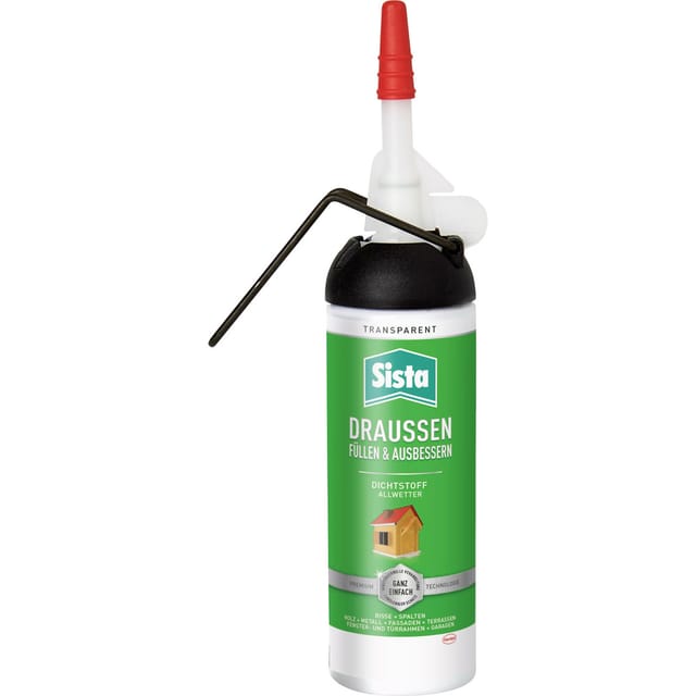 Sista Dichtstofff Draußen Füllen & Ausbessern Spender Transparent 100 ml