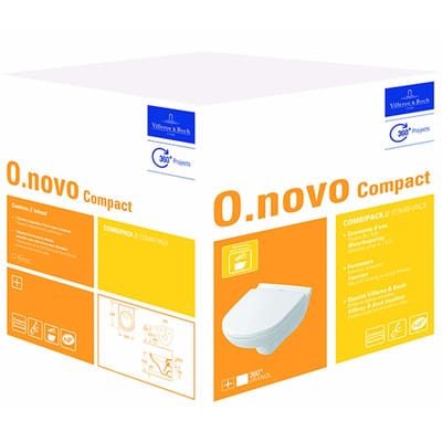 Villeroy & Boch WC-Set O.Novo compact inkl. WC-Sitz