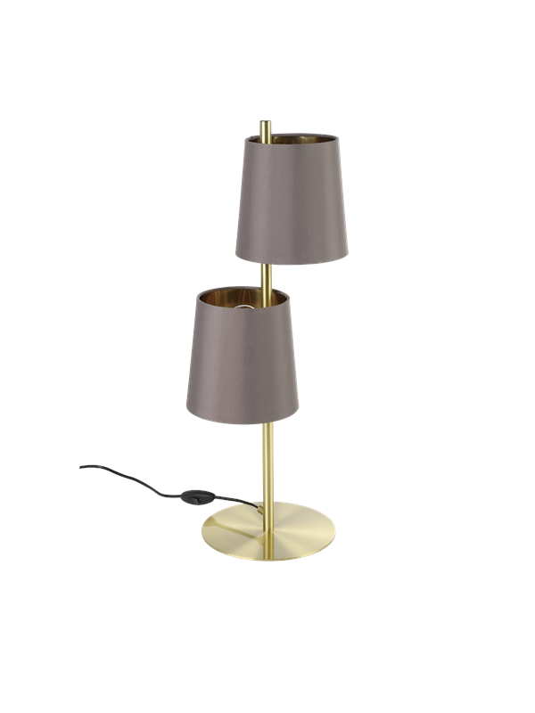 Eglo Tischleuchte Almeida 2 Cappuccino 2-flammig Ø 26 cm