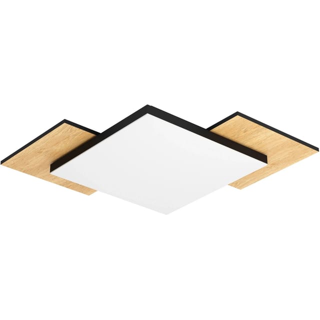 Eglo LED-Deckenleuchte Tamuria 6 cm x 64,5 cm x 64,5 cm Schwarz-Braun-Weiß