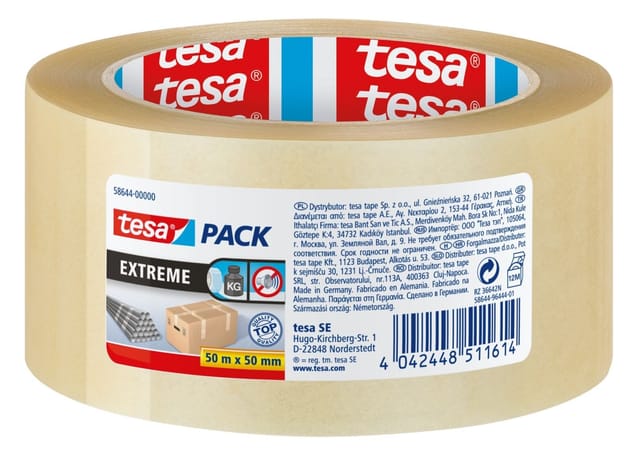 Tesa Pack Paketband Extreme Transparent 50 m x 5 cm