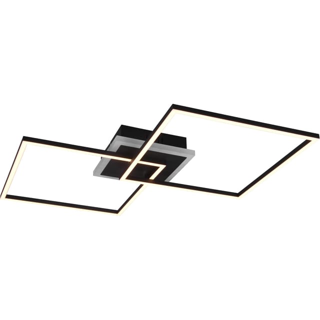 LED-Deckenleuchte Arribo 29W + 6,5W RGBW Funktion Schwarz matt