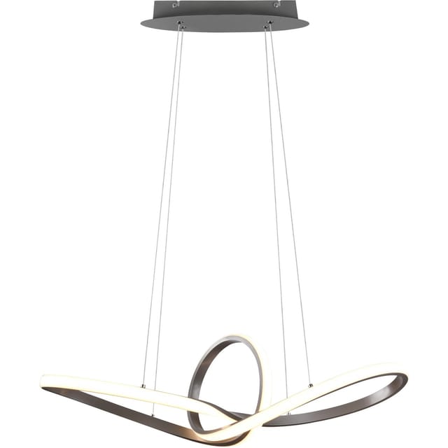 LED-Pendelleuchte Sansa 28W 3200,m Switch Dimmer Nickel matt
