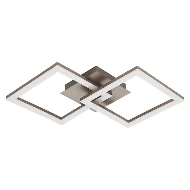 Eglo LED Deckenleuchte Huerta 6,5 cm x 31 cm x 52,5 Nickel-Matt-Weiß