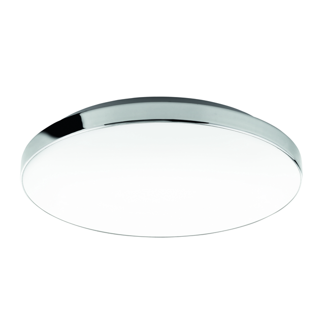 Brilo LED-Deckenleuchte Malbona Ø 35,5 cm Weiß-Chrom