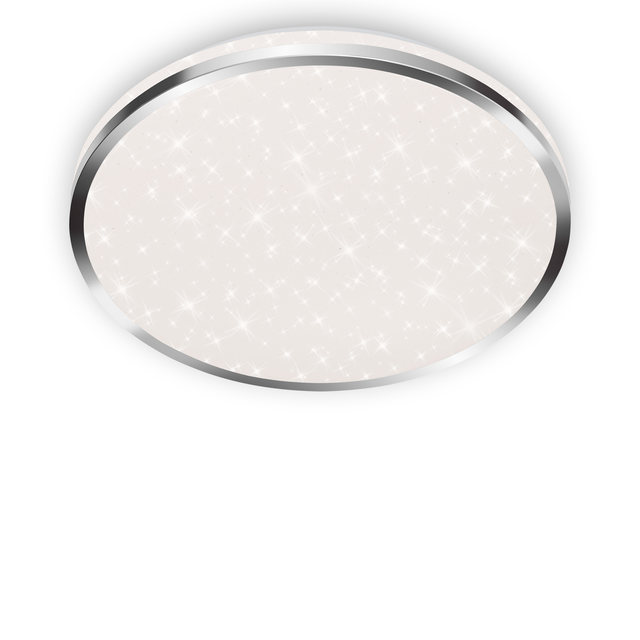 Briloner LED-Deckenleuchte Acorus Ø 33 cm Chrom