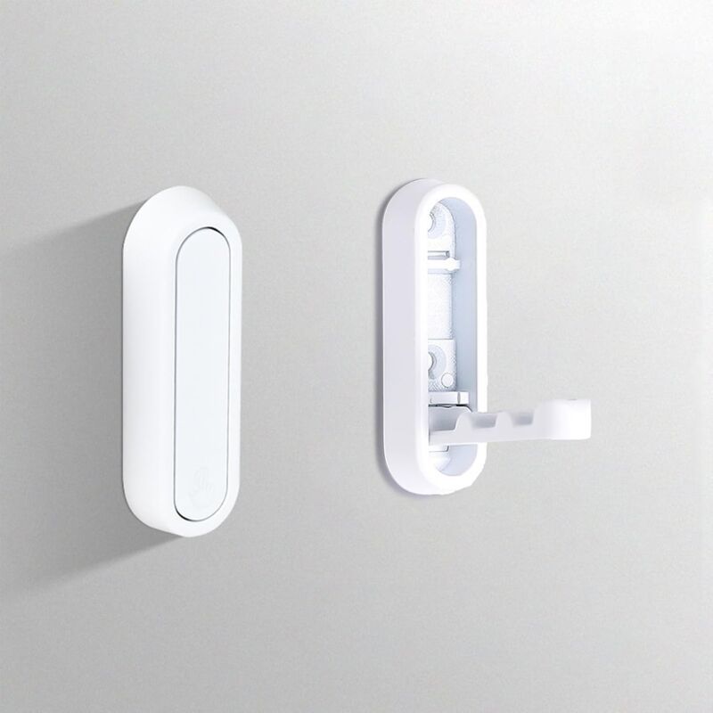 Set Mit 2 Faltbaren Wandhaken Für Badezimmer, Mäntel, Bademäntel, Handtaschen, Aufbewahrungslösung Für Badezimmer, Kleiderschrank, Eingangsbereich, Pool Und Küche (weiß)