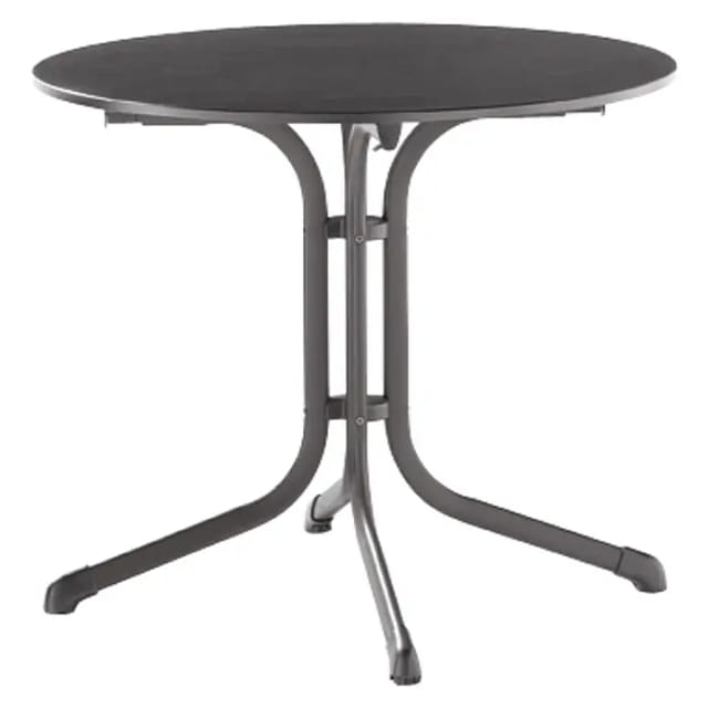 Sieger Klapptisch Rund Grau/Eisengrau 85 cm x 85 cm