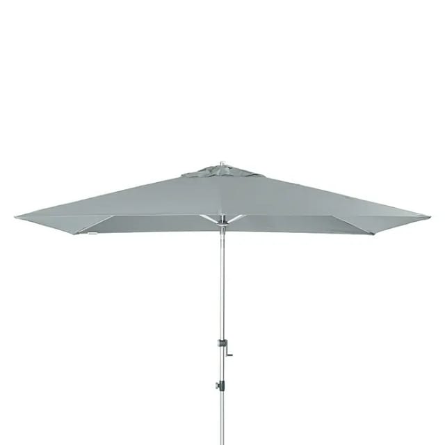 Doppler Marktschirm Expert 192 cm x 303 cm Grau mit Kurbelmechanik