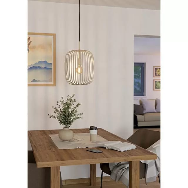 Eglo Pendelleuchte Romazzina 1-flammig Sandfarben